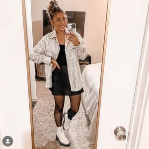Anthropologie x Steve Madden Sequin Shacket